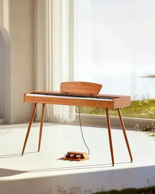 🔥Last Day Promotion🔥Wooden Style 88 Key Weighted Digital Piano with Stand & 3 Pedal