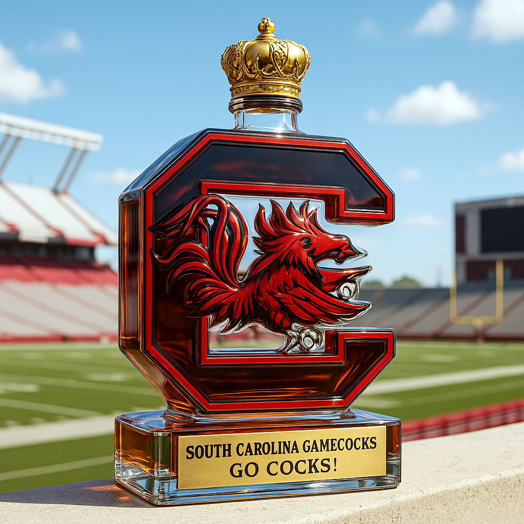 🔥NCAA Team✨South Carolina Gamecocks Limited-Edition Whiskey Bottle