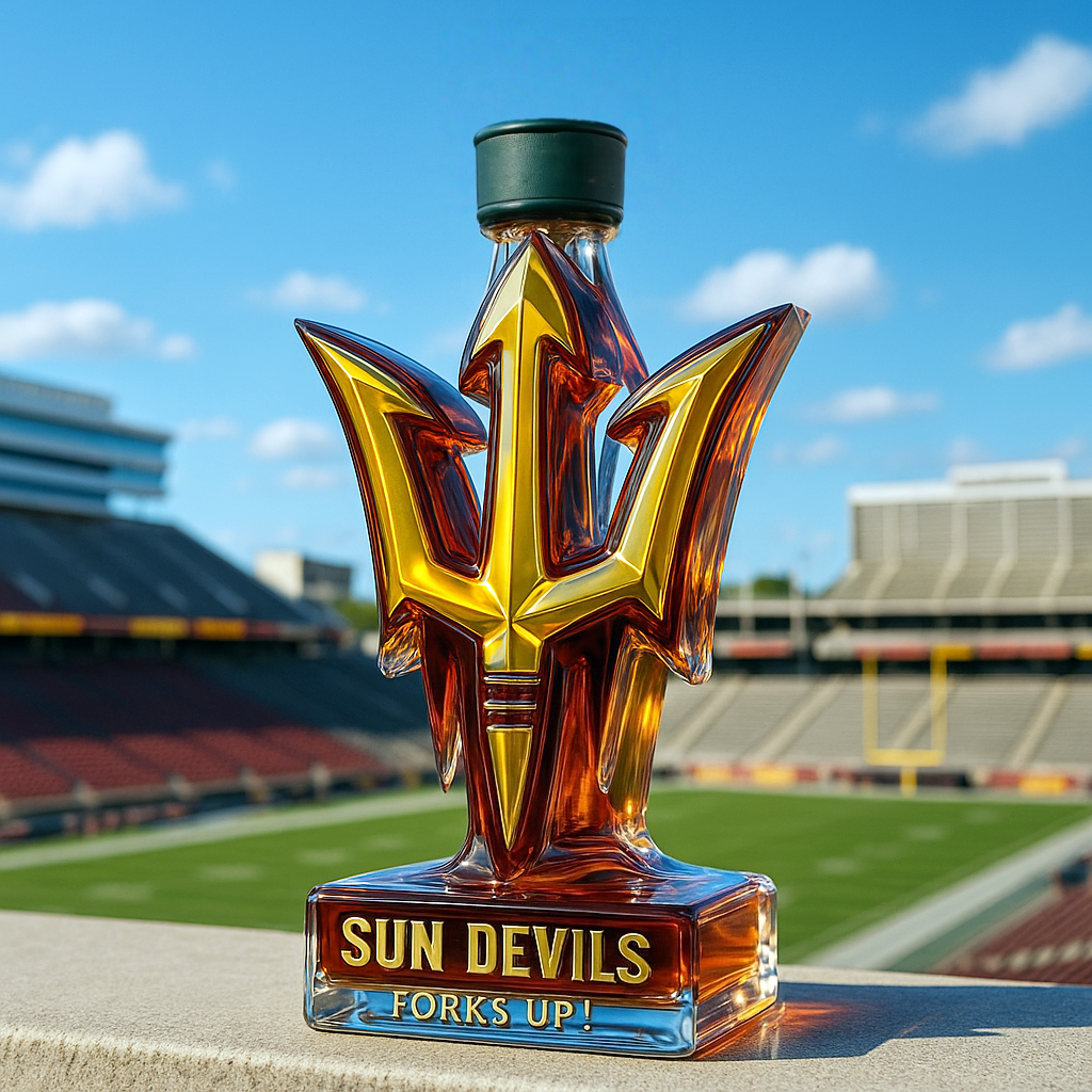 🔥NCAA Team✨Arizona State Sun Devils Limited-Edition Whiskey Bottle