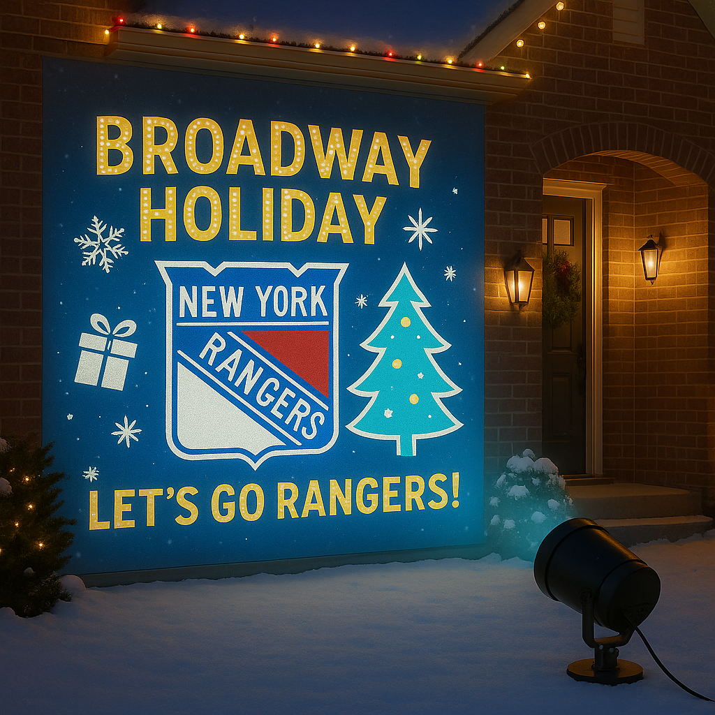 🎄🏒 Ice hockey Christmas Projection Light ✨