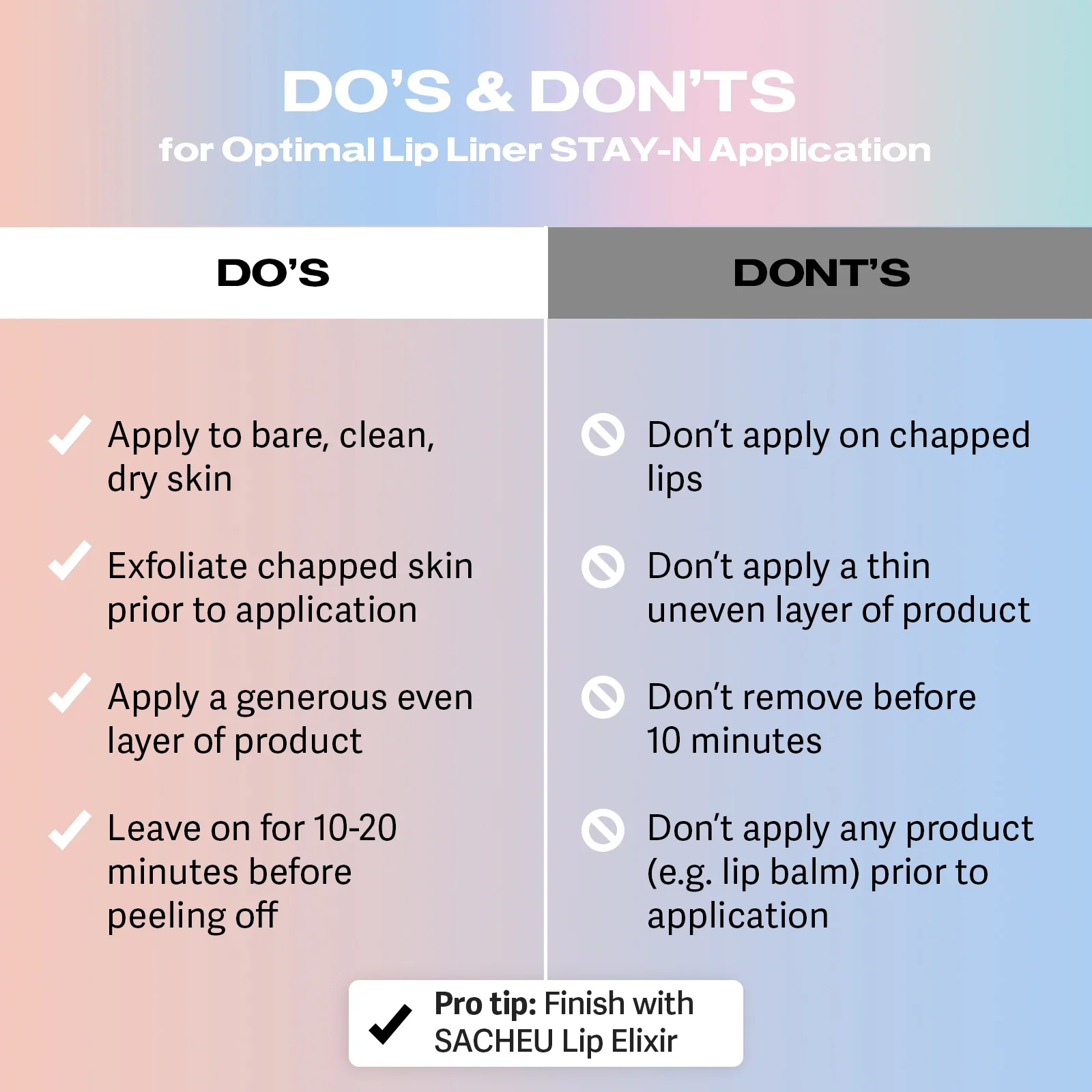 Peel-Off Lip Liner Stain - Lasts All Day & Night Eyeliner Lipliner