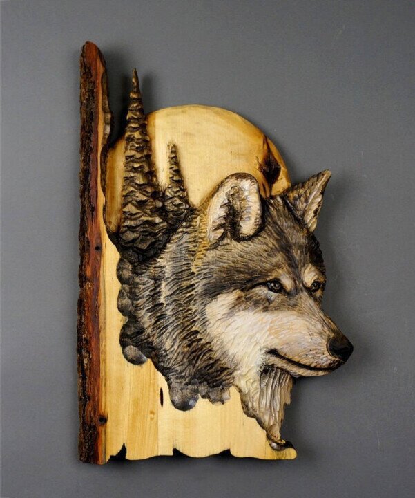 Animal Carving Handcraft Wall Decor