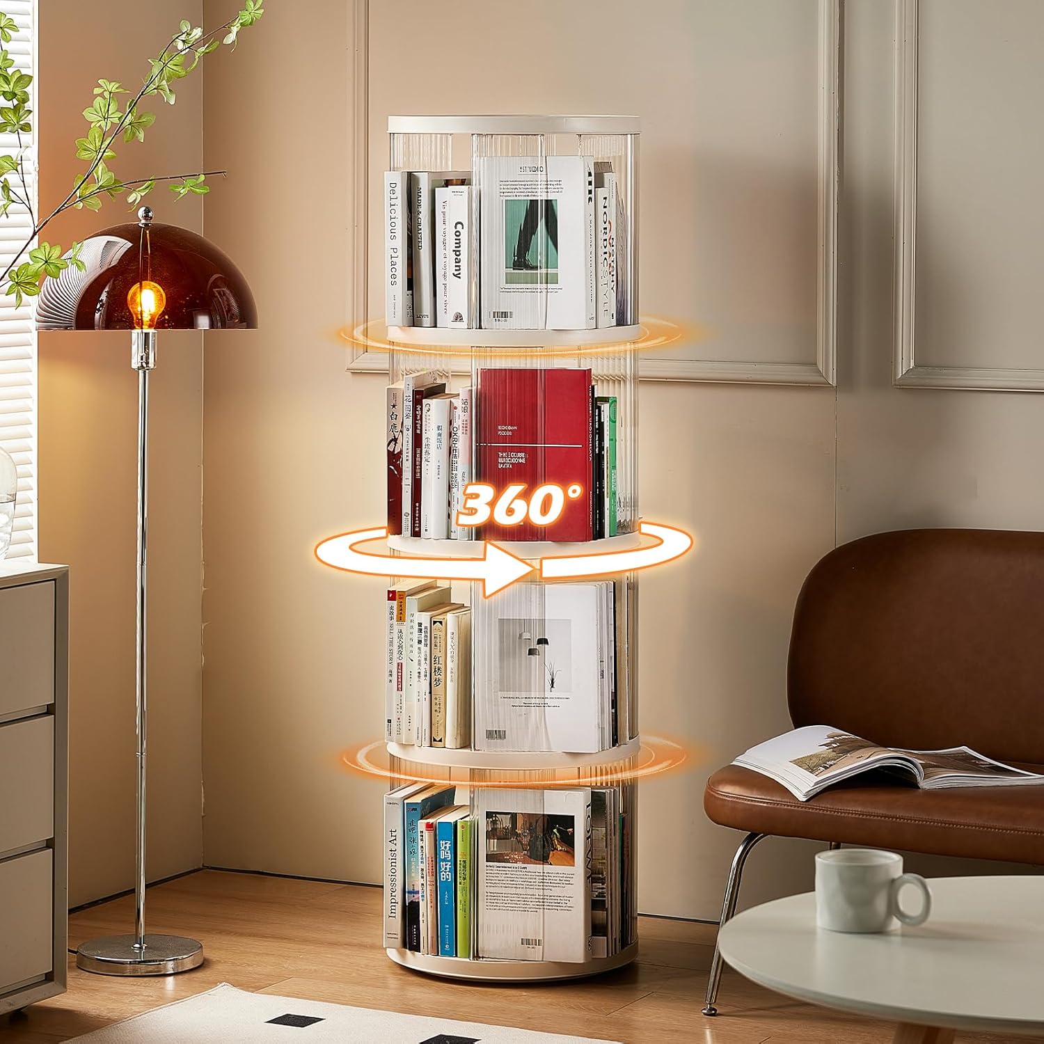 360 Display Rotating Bookshelf