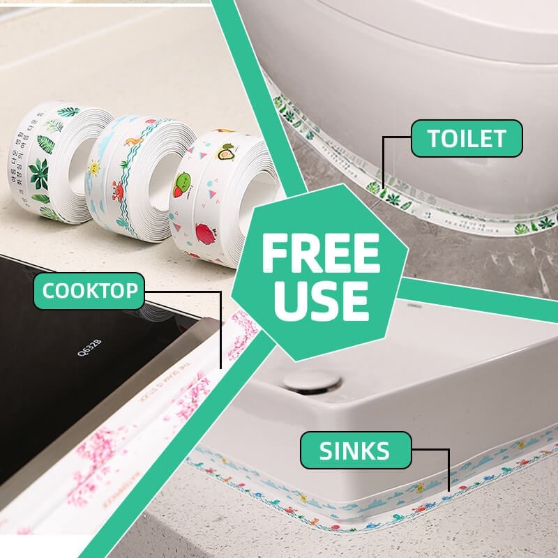 Magic Anti-Mold Tape & Stick Selfadhe Sive Caulk Tape Strip