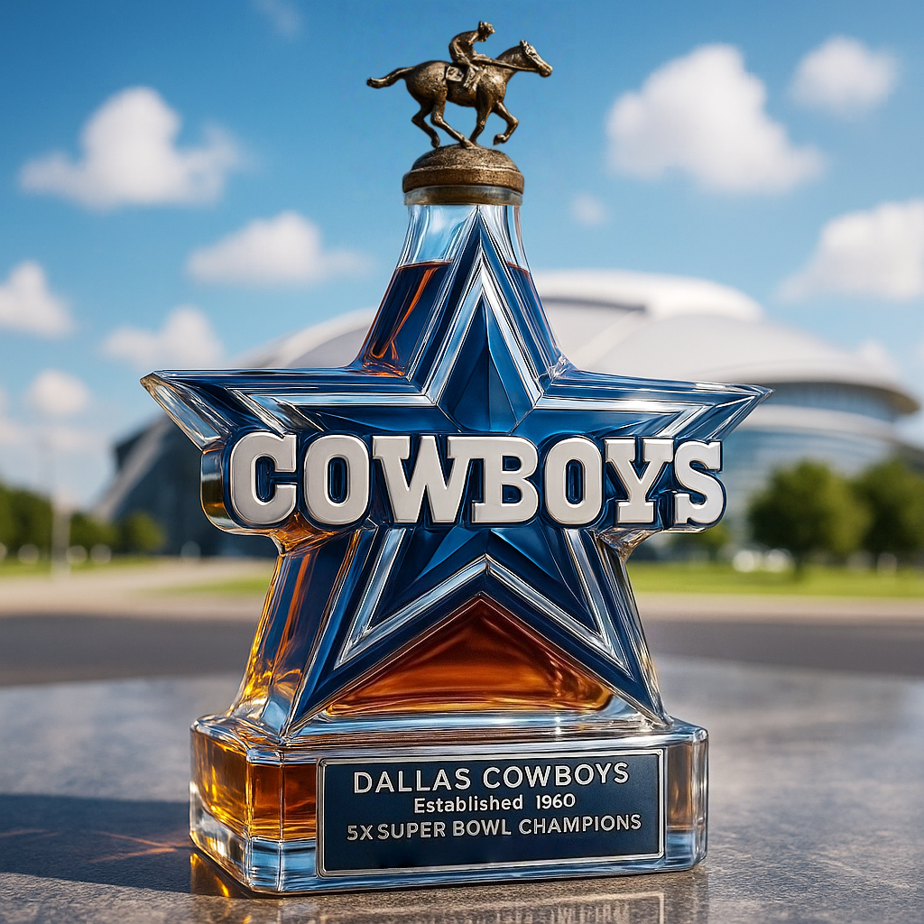 🏈 NFL Team✨Dallas Cowboys Limited Edition Whiskey Bottle