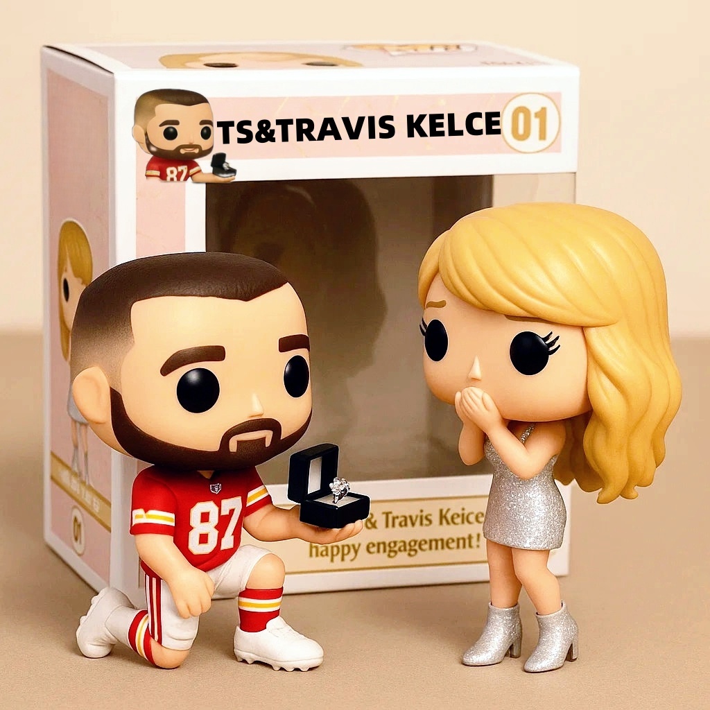 TS & TRAVIS KELCE Engagement Anniversary