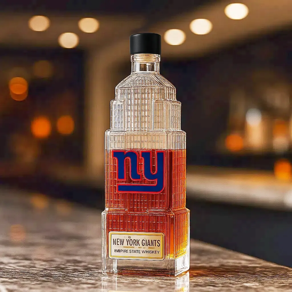 🏈 NFL Team✨ New York Giants Whiskey Bottle
