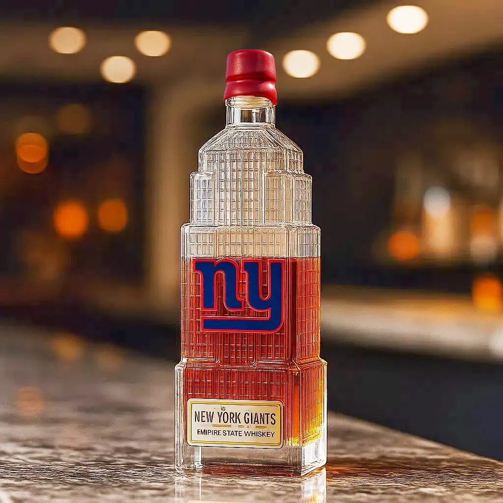 🏈 NFL Team✨ New York Giants Whiskey Bottle