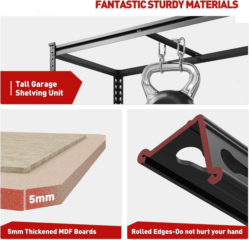 5 Tier Metal Storage Shelving 