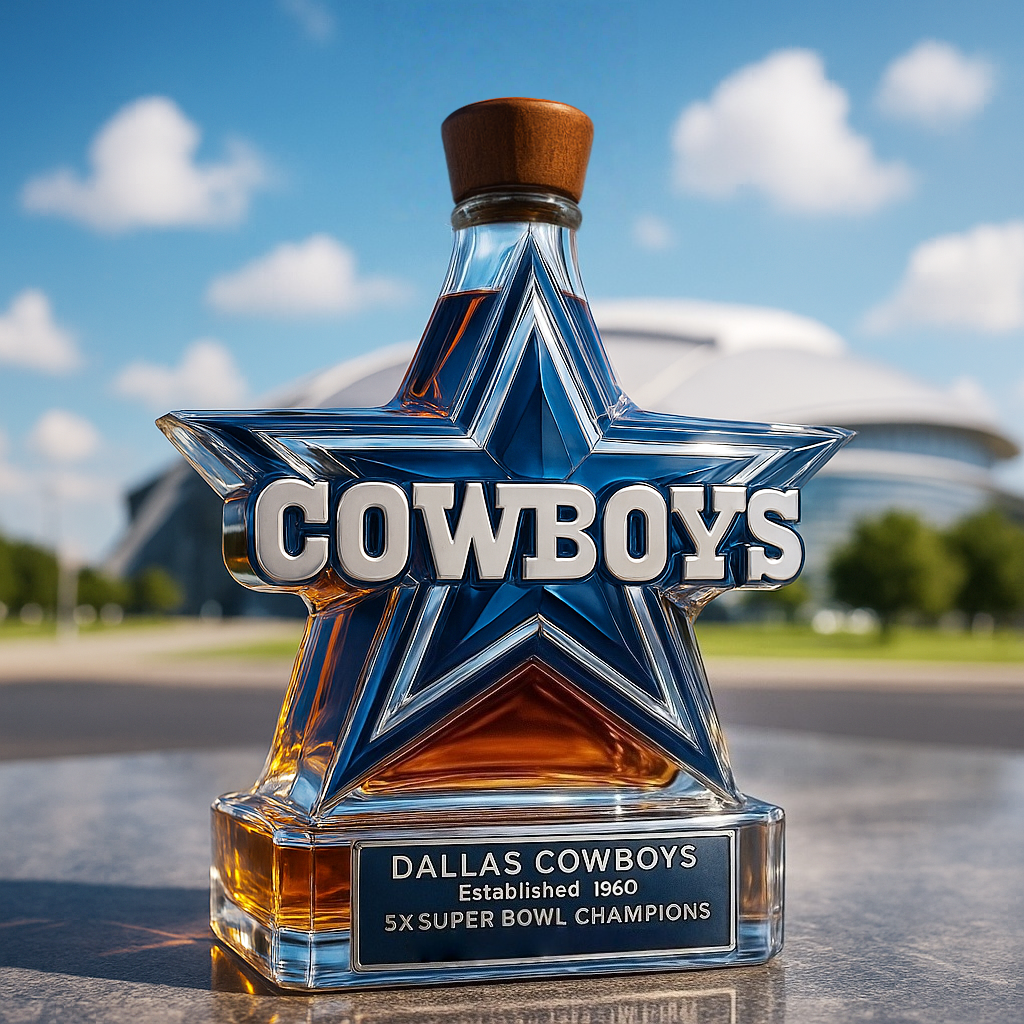 🏈 NFL Team✨Dallas Cowboys Limited Edition Whiskey Bottle