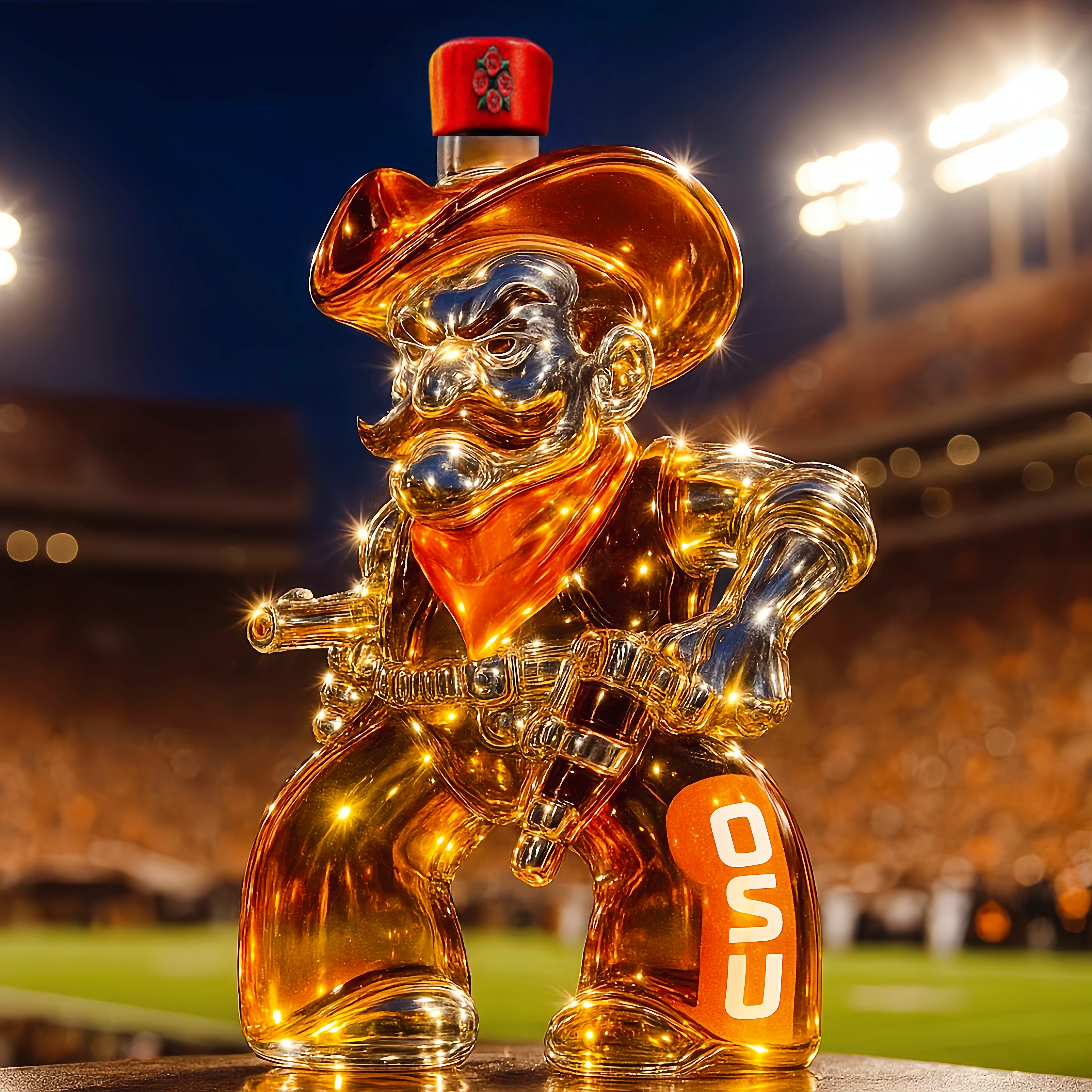 NCAA Team✨Oklahoma State Cowboys Whiskey Bottle