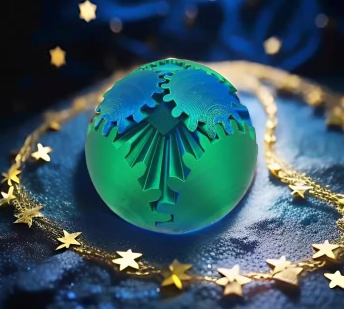 🔥LAST DAY - BUY 1 GET 1 FREE JUST $4.49 EACH🔥GearSphere - The Steampunk Whirling Wonder Fidget (Gear Ball)