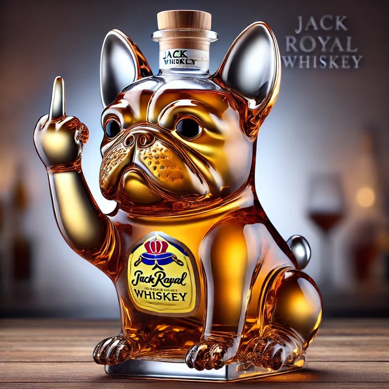 Dog Whiskey Bottle