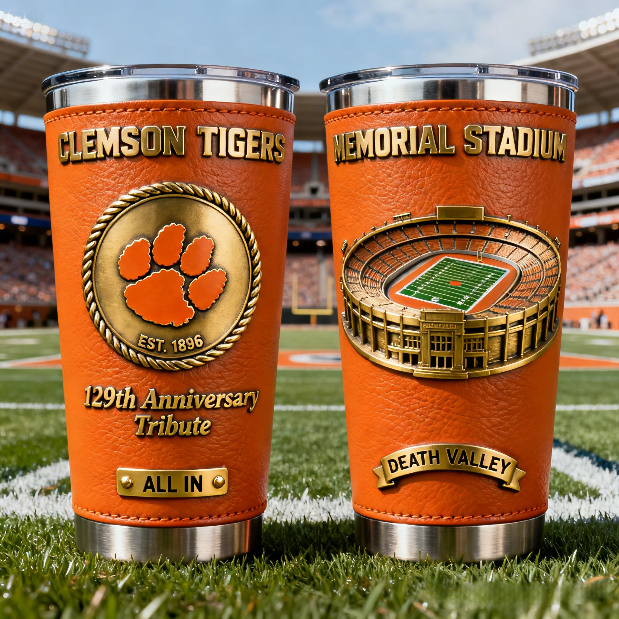 🏆 College Football Team Anniversary Premium Tribute Tumbler 🏈