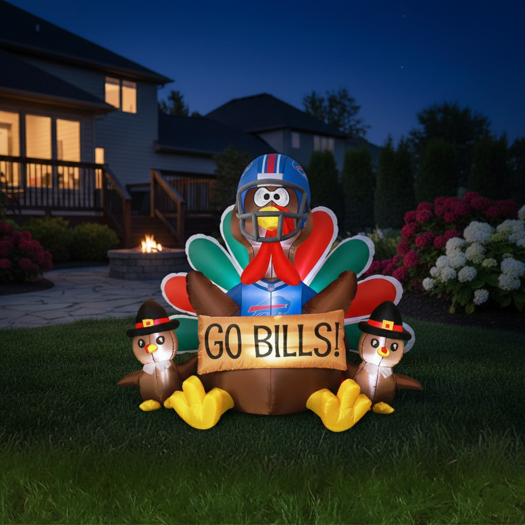 🦃 NFL Team Inflatable Thanksgiving Turkey Decoration
