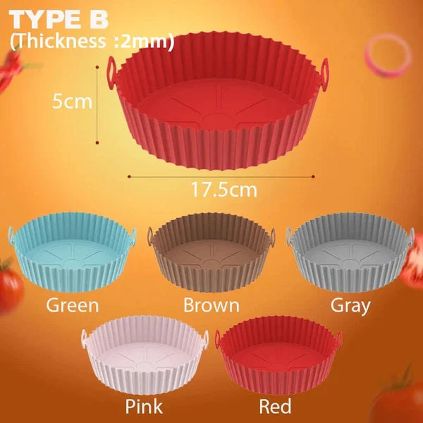 Air Fryer Silicone Baking Tray (Reusable)