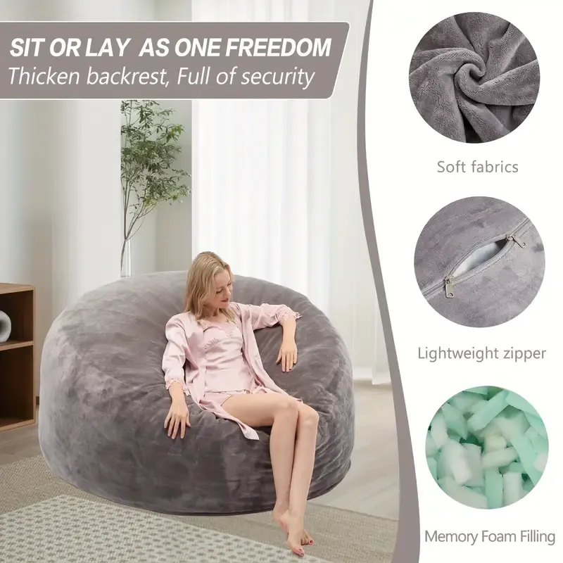 🔥Clearance Sale🔥Bean bag Lazy sofa Chair(With 3 gifts and Filler)