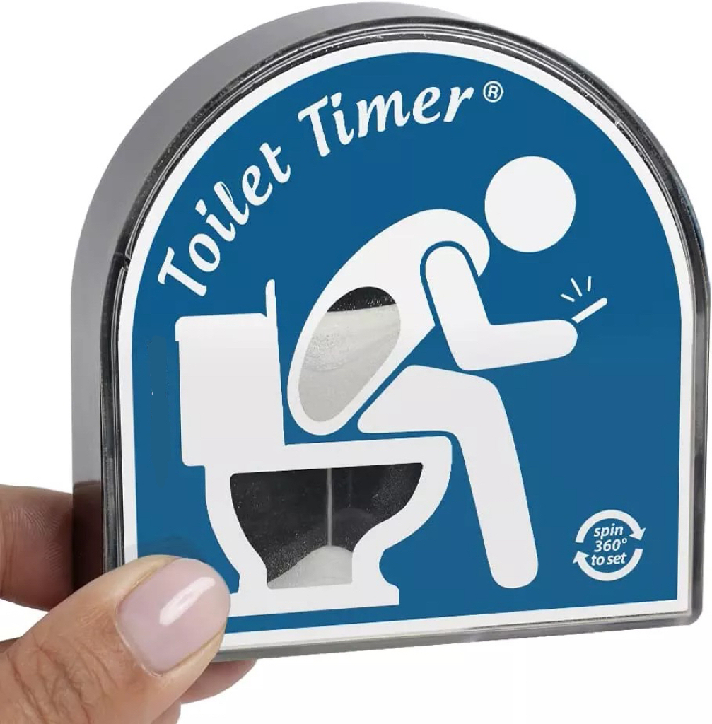 5 Minute Bathroom Timer - Funny Gag Gift for Men, Husband, Boyfriend, Father's Day, Birthday