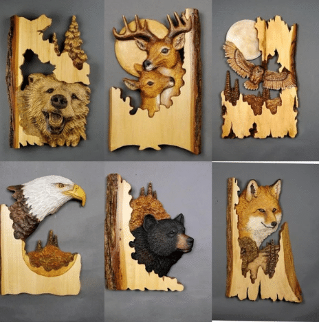 Animal Carving Handcraft Wall Decor