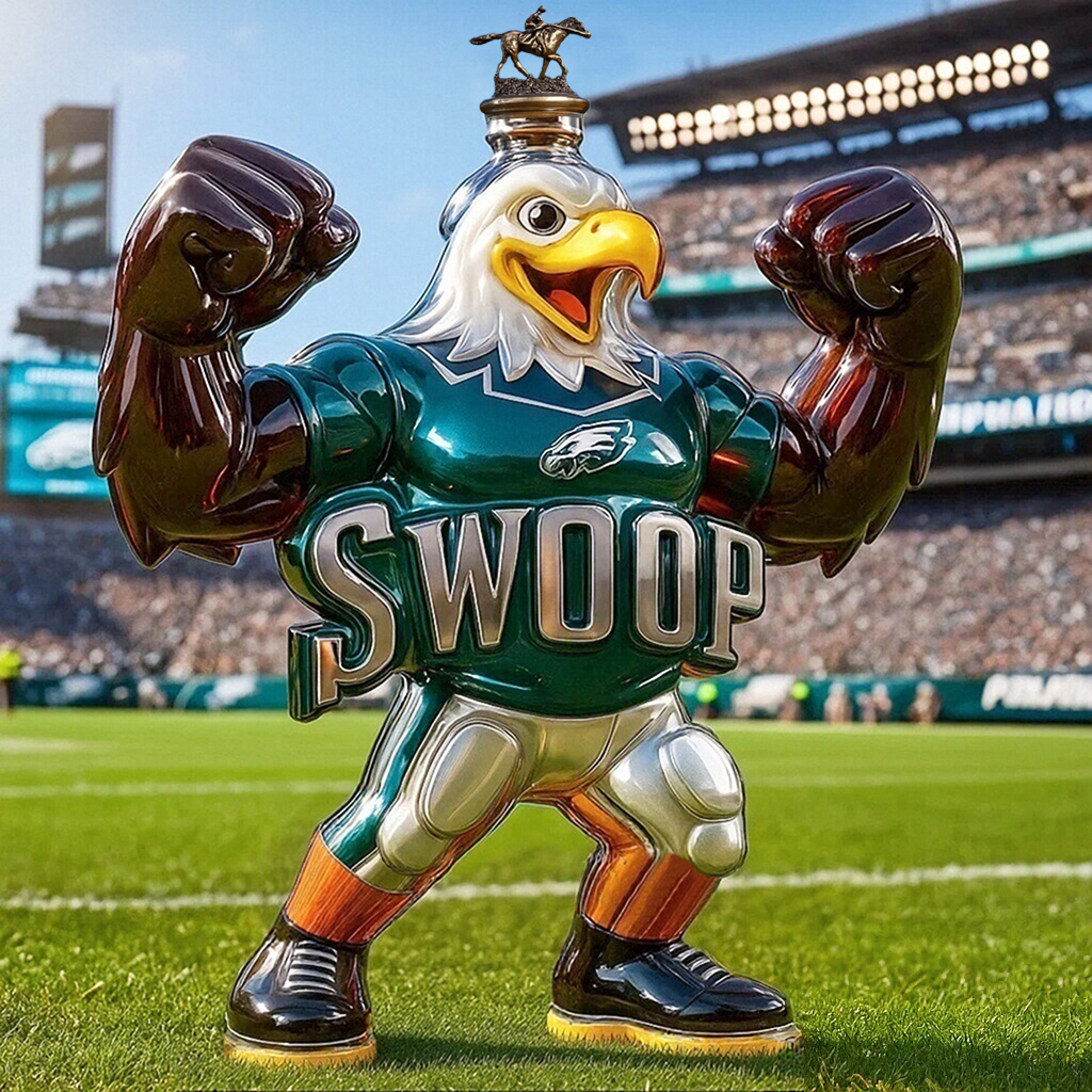 Unleash the Spirit — Philadelphia Eagles Swoop Whiskey Bottle