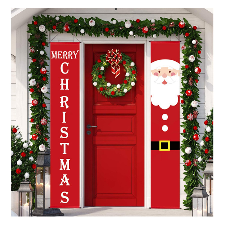 Merry Christmas Banner Christmas Porch