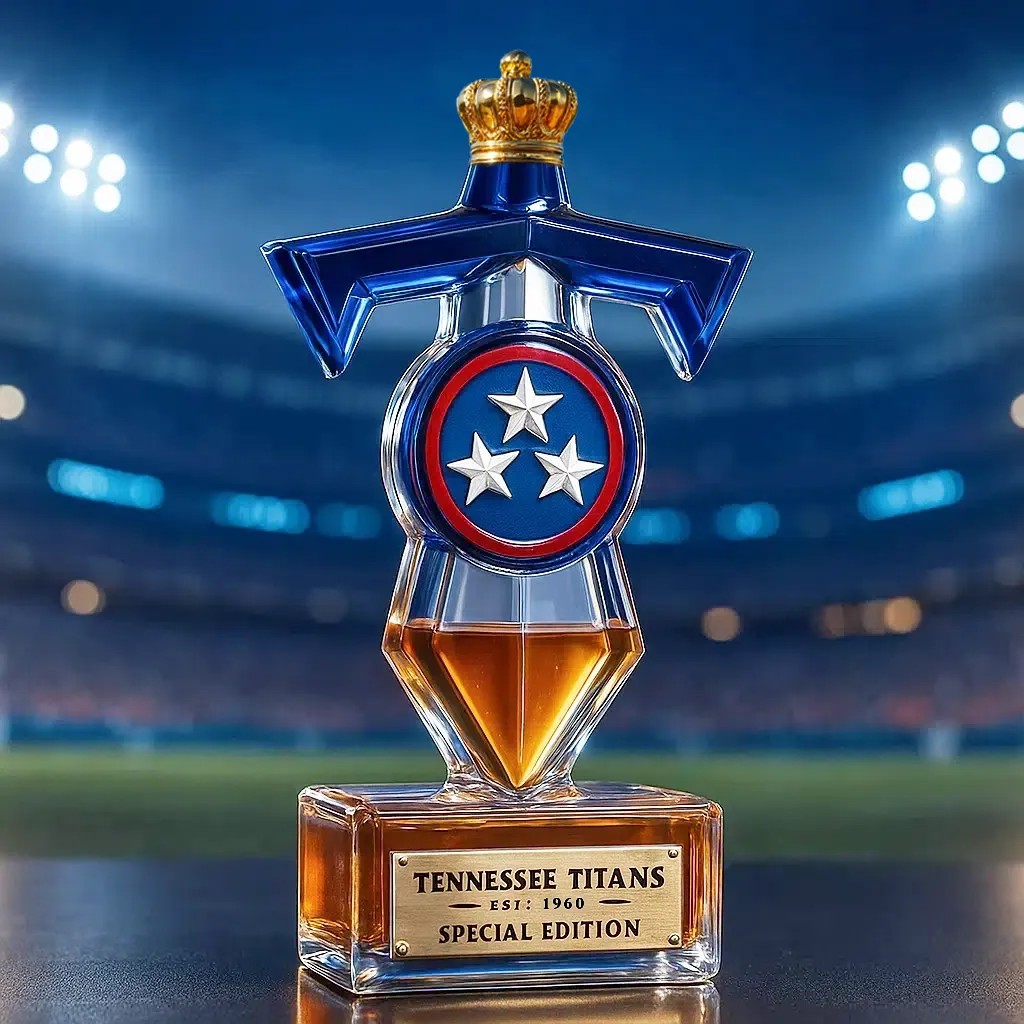 🏈 NFL Team✨ Tennessee Titans Whiskey Bottle