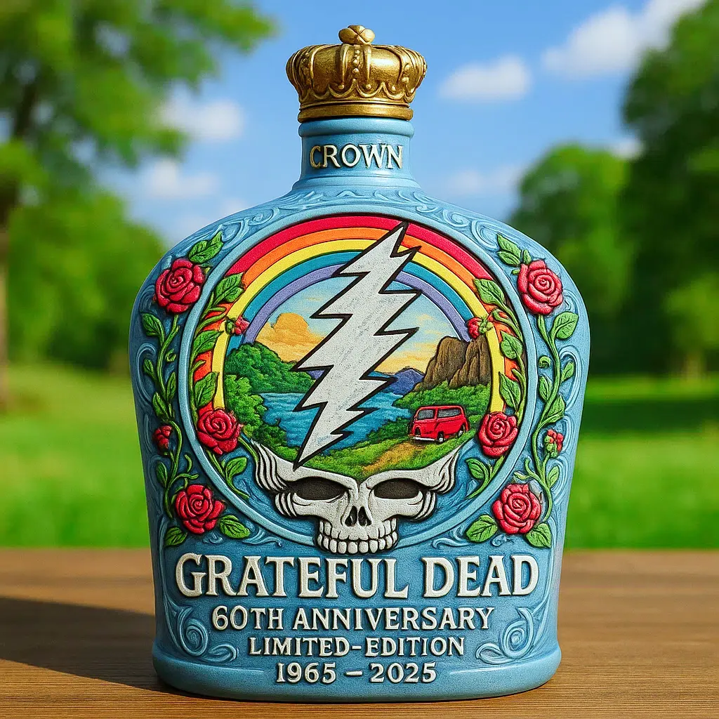 Grateful Dead 60th Anniversary Legend Limited Edition whiskey bottle