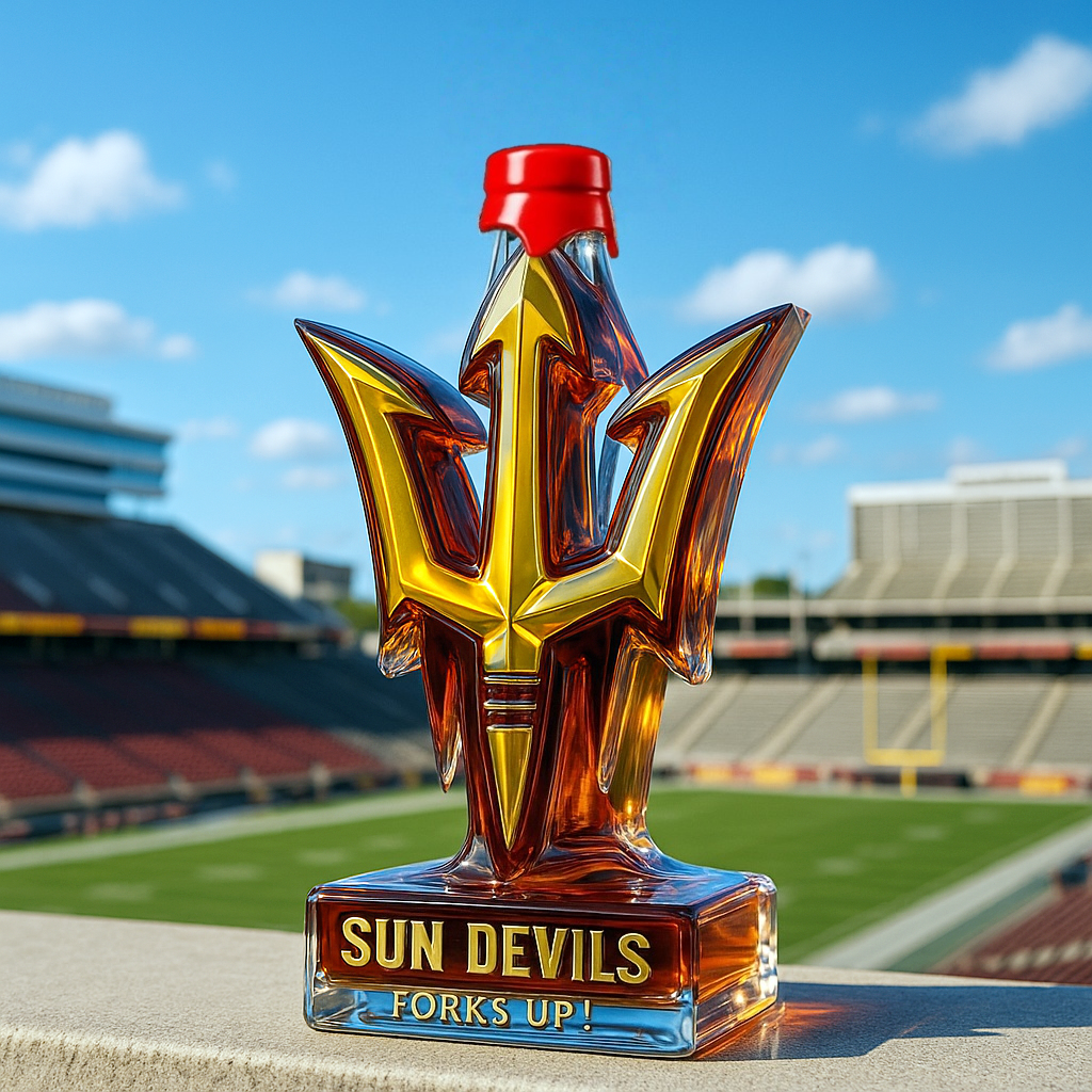 🔥NCAA Team✨Arizona State Sun Devils Limited-Edition Whiskey Bottle