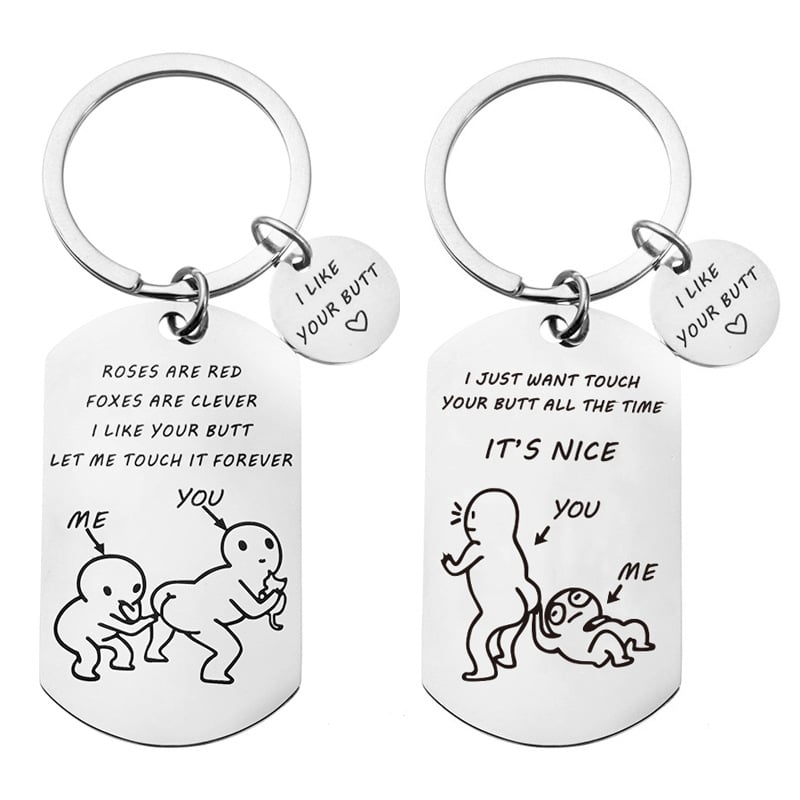 I Like Your Butt Funny Keychain