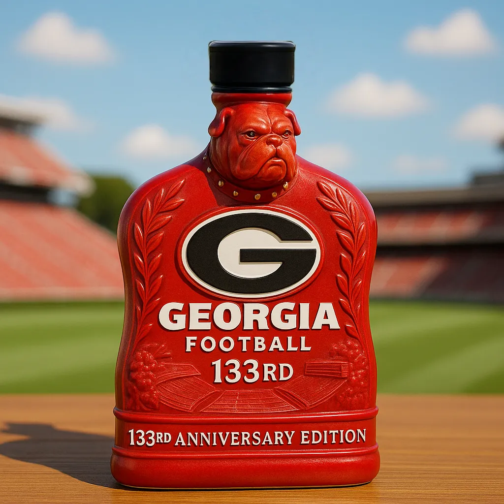 Georgia Bulldogs football 133rd anniversary whiskey bottle