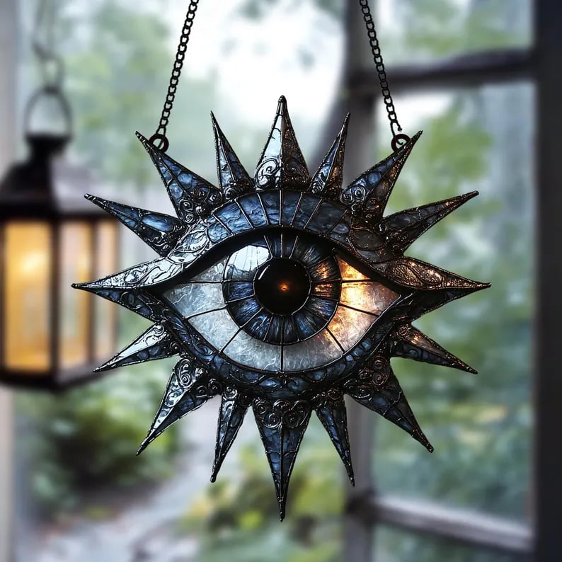 🔥The Eye of Protection Suncatcher – A Powerful Symbol of Mysticism and Strength