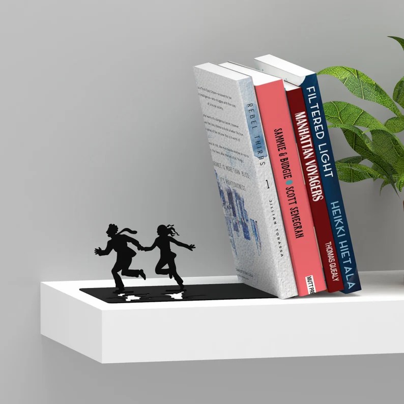 📚😆Funny Metal Bookend-Cool Unique Gift