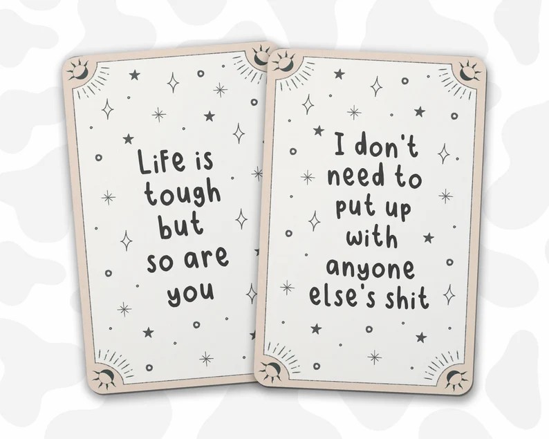 Funny Daily Affirmation Tarot Cards