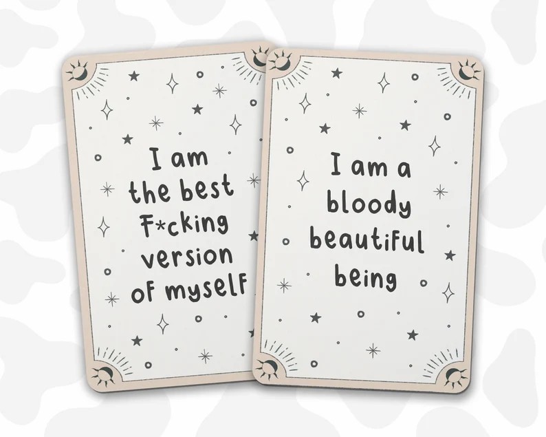 Funny Daily Affirmation Tarot Cards