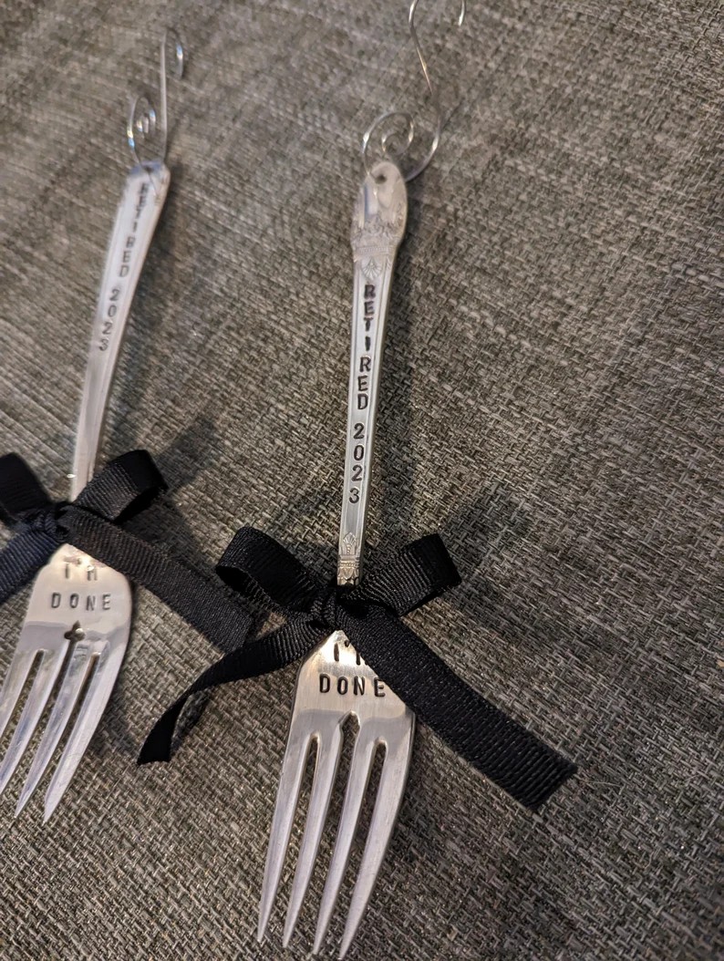 Retirement or Graduation Gift-Funny Fork "I'm Done!"