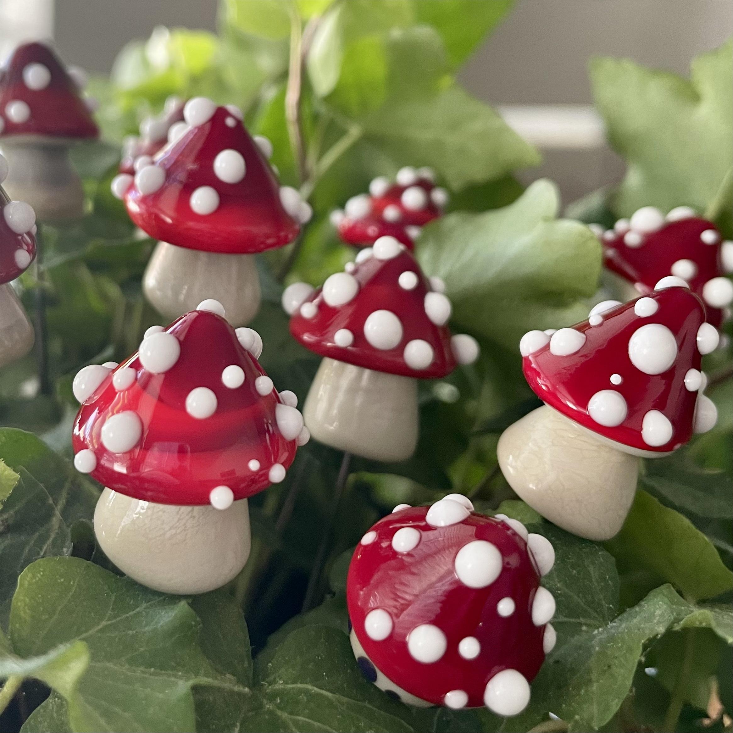 🪴Funny Potted Plant Decoration-Stained Glass Mushrooms🍄