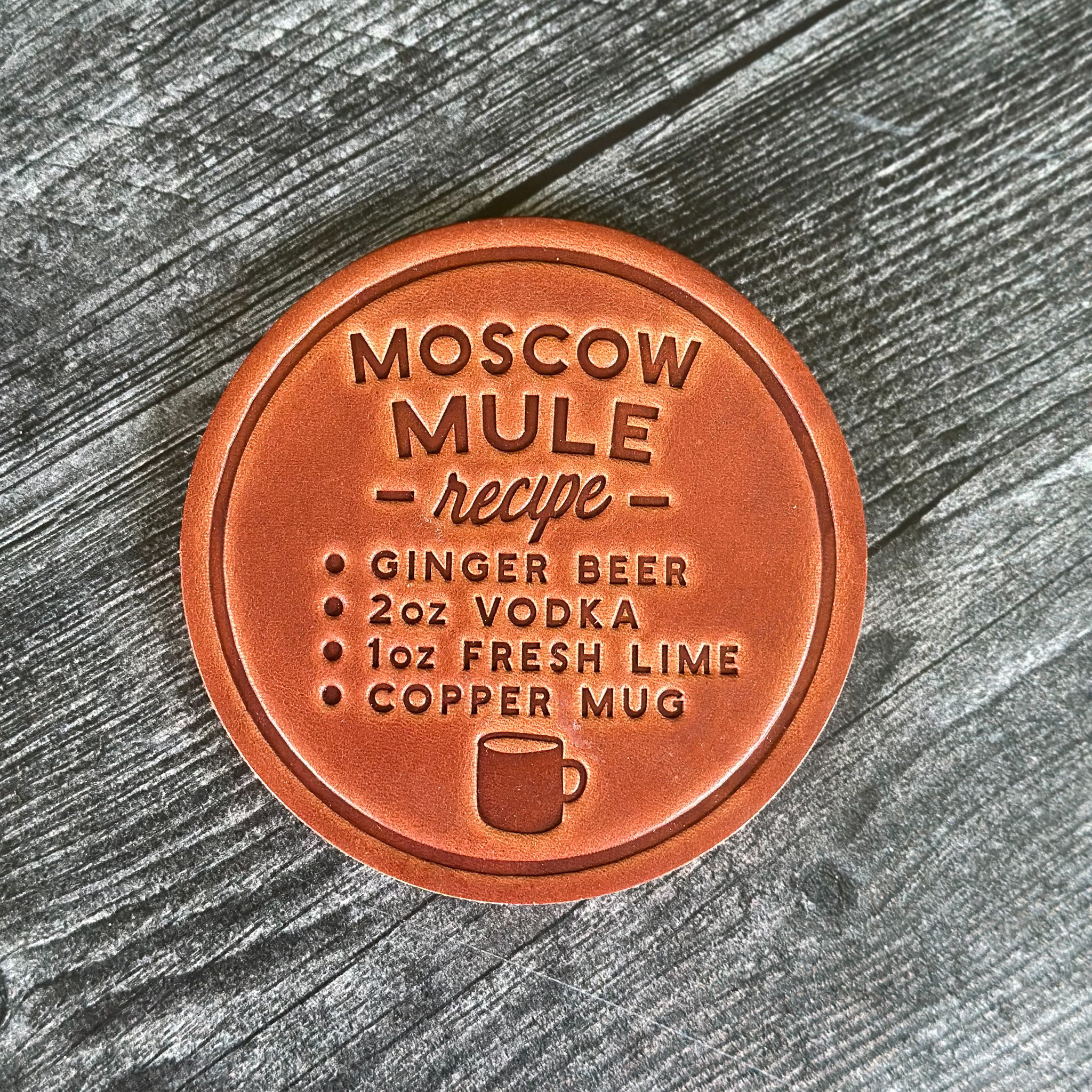 Funny Leather Drink Coasters