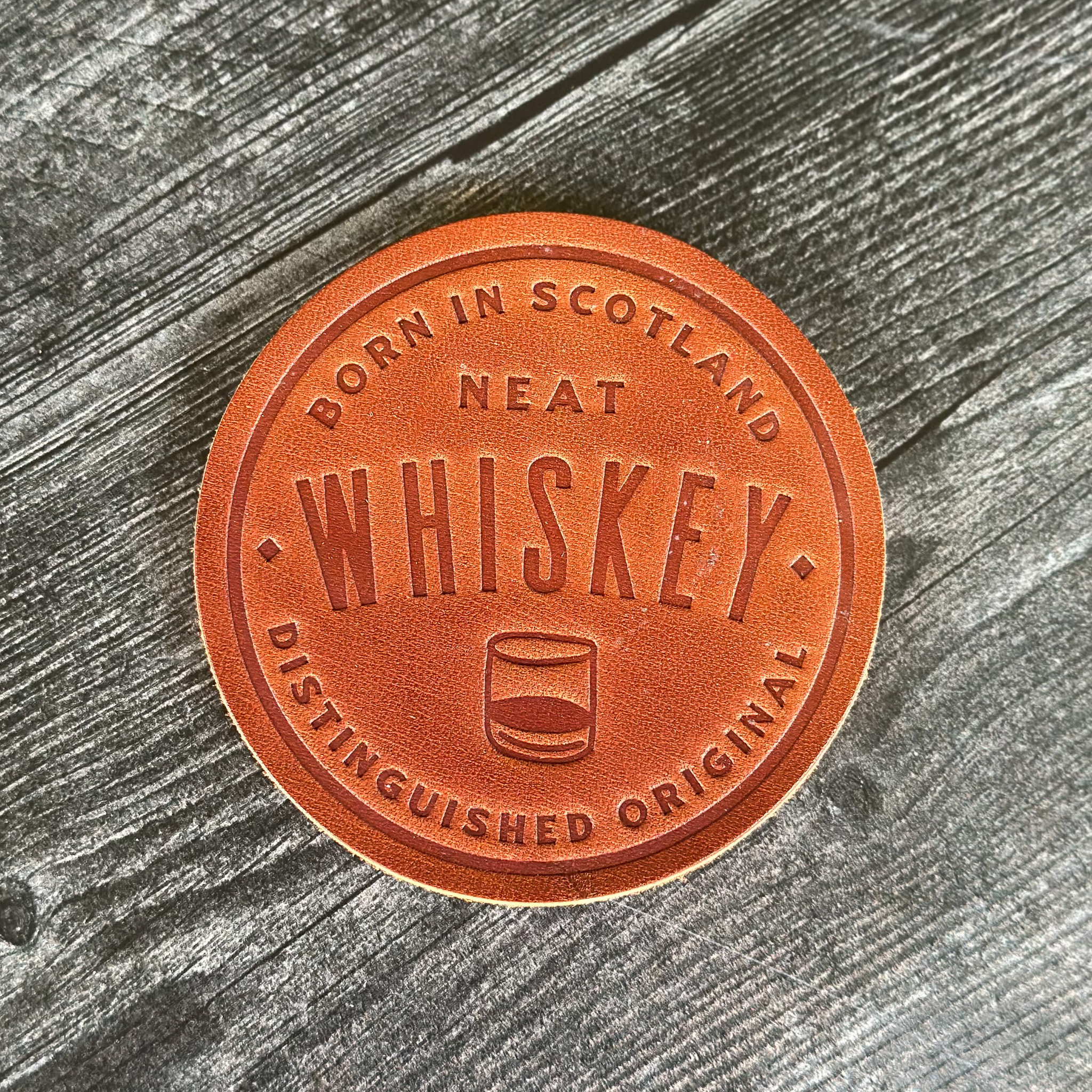 Funny Leather Drink Coasters