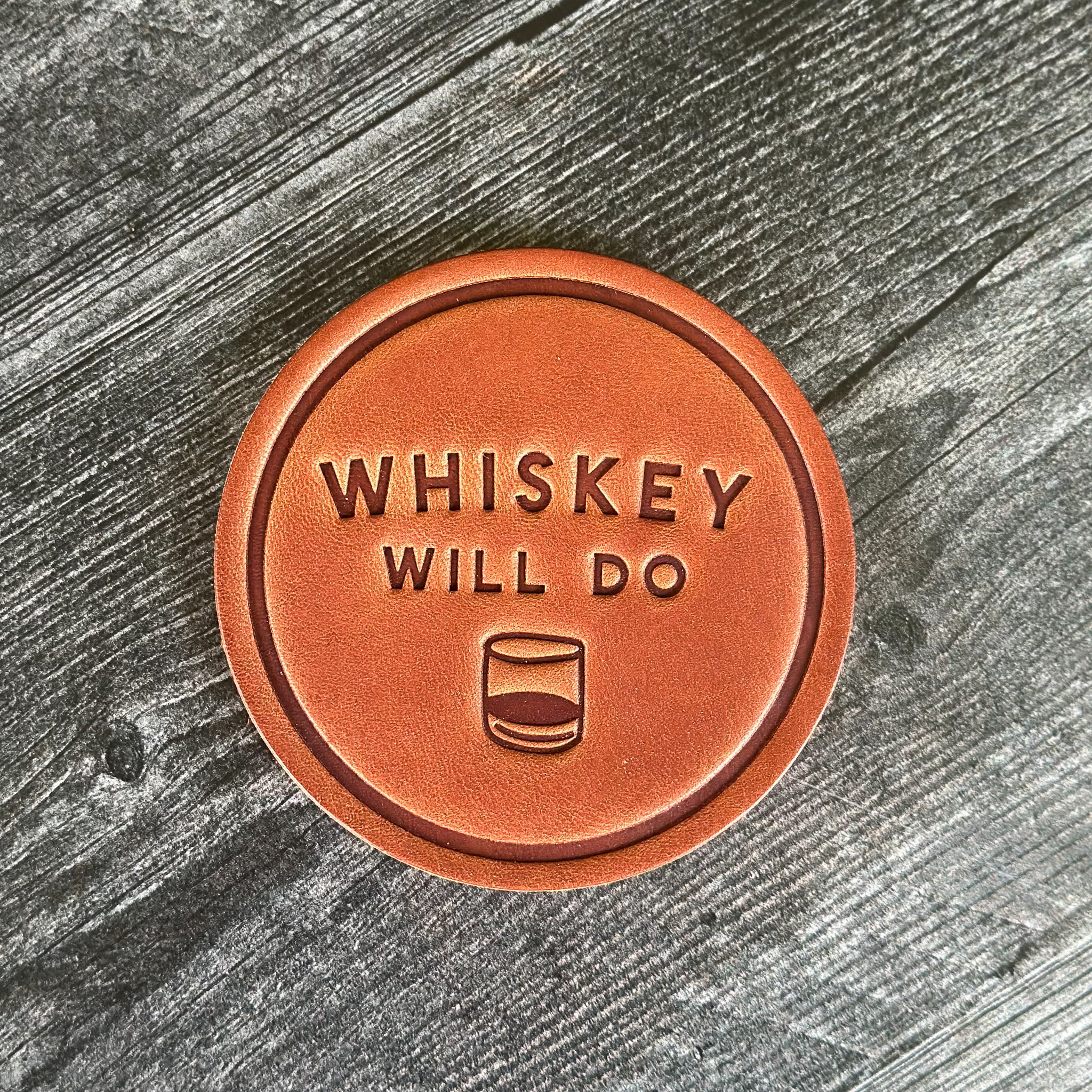 Funny Leather Drink Coasters