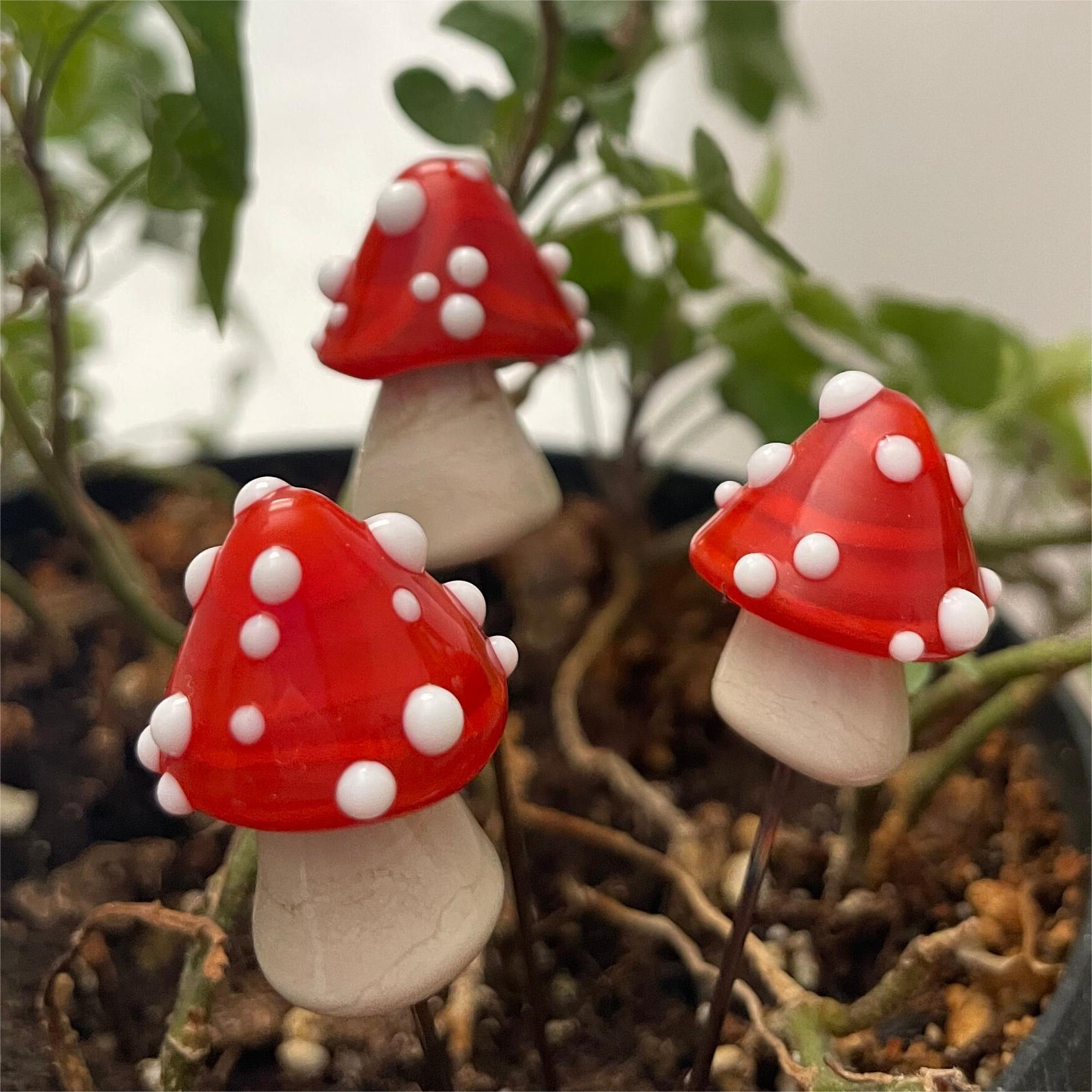 🪴Funny Potted Plant Decoration-Stained Glass Mushrooms🍄