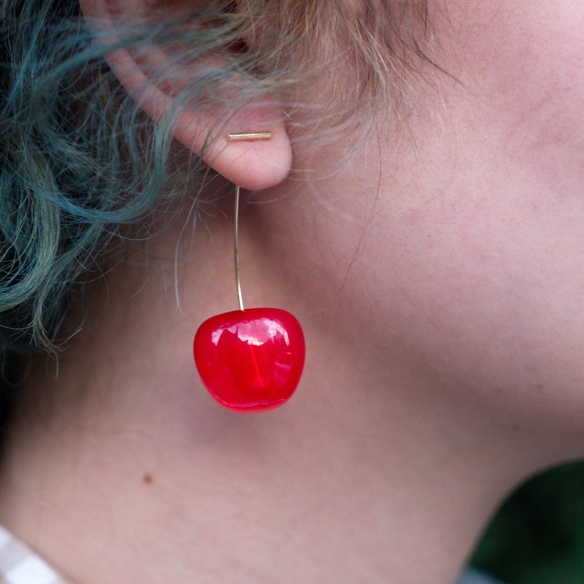 ✨🍒Cute Cherry Drop Dangle Fruit Earrings