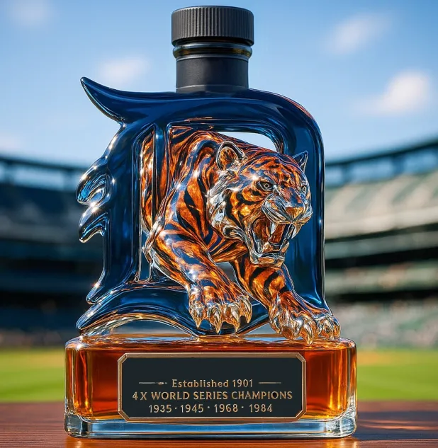 Detroit Proud Legacy Whiskey Bottle