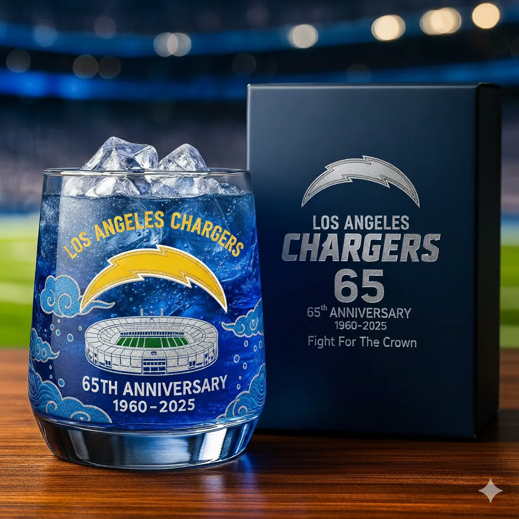 Football Team Collectible Anniversary Whiskey Glass 🥃