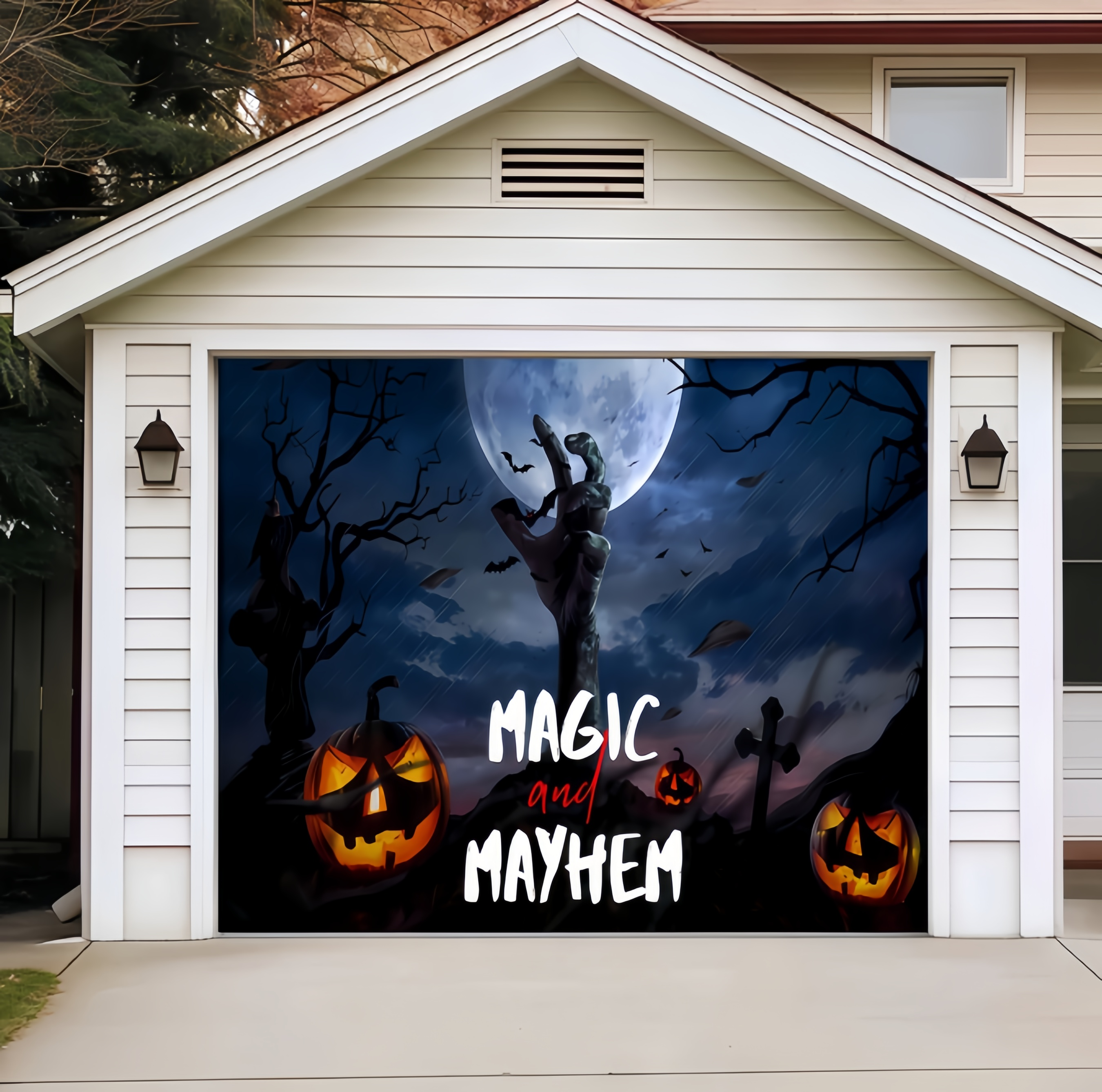 🔥Limited-time 50% off sale | Halloween Garage Door Cover
