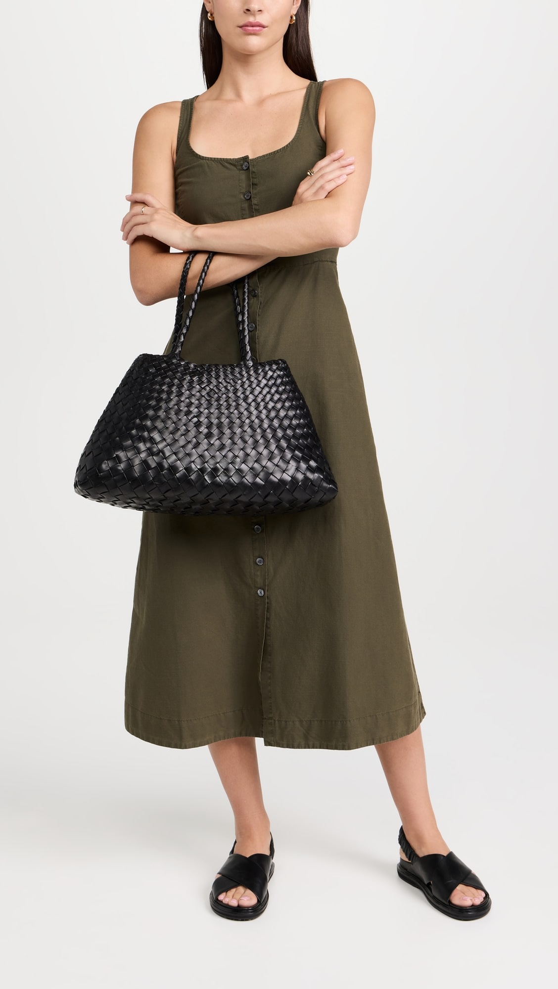 Rustic Woven Tote Big Tan