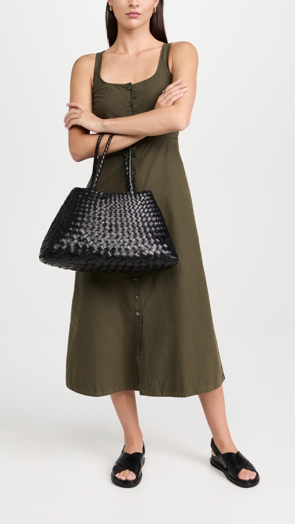 Rustic Woven Tote Big Tan