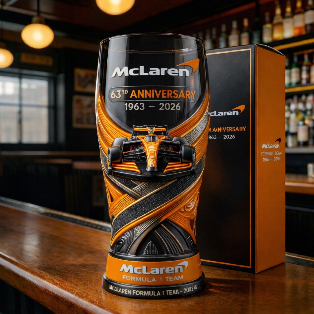 Racing Legacy 1963–2026 63rd Anniversary 3D Relief Pint Glass