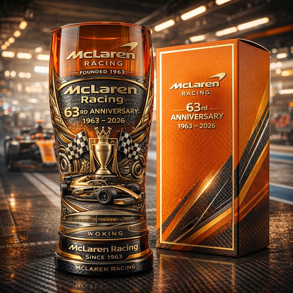 Racing Legacy 1963–2026 63rd Anniversary 3D Relief Pint Glass