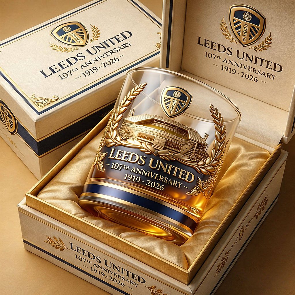 Leeds United’s 107th Anniversary Whiskey Glass