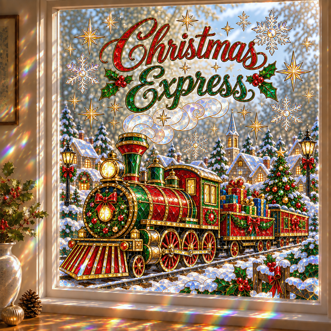 🔥Last 75pcs🎉-🎄🪟Christmas Classics Scenic Window Sticker – Turn Every Window Into a Christmas View